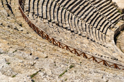 Preview: Roman amphitheater in the ruins of Hierapolis, in Pamukkale, Turkey