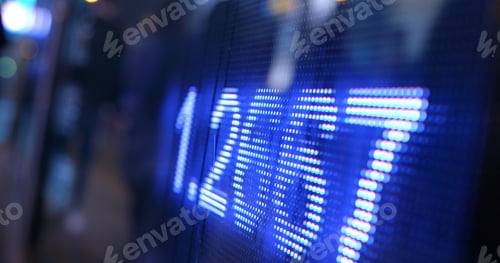 Preview: Display stock market numbers and graph on street