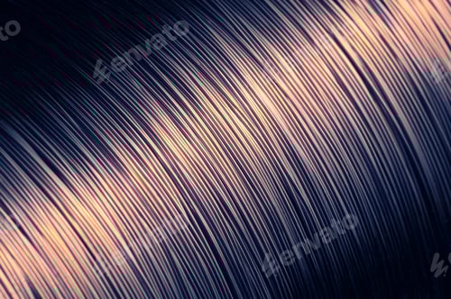 Preview: Close-up of a large skein of gray iron wire