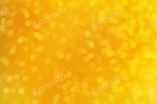 Preview: Bright yellow sparkling glitter bokeh background