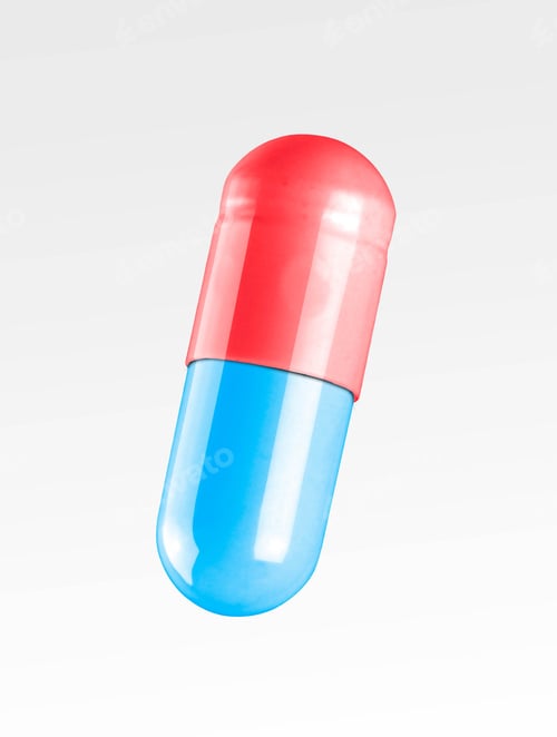 Preview: pill isolated on white