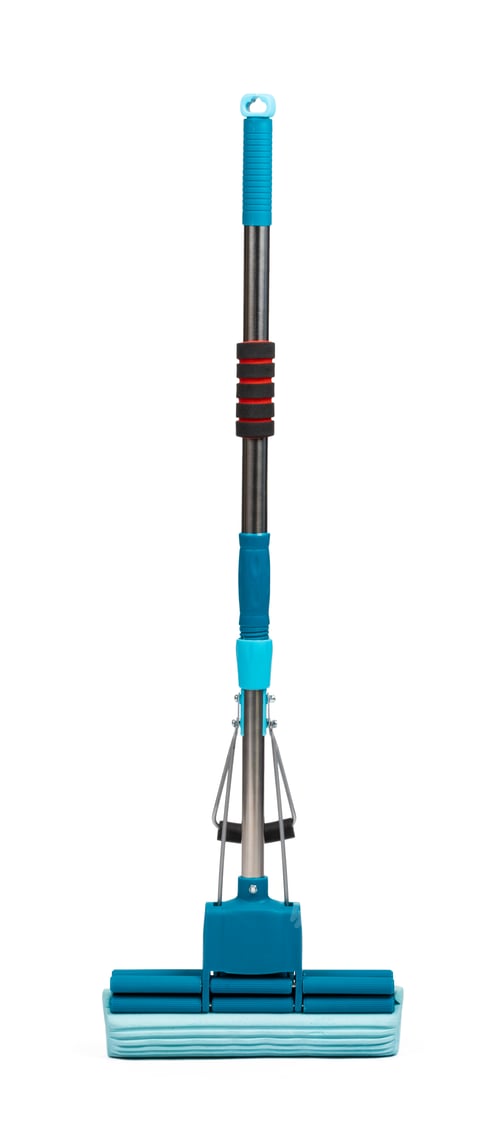 Preview: Mop with sponge isolated on a white background