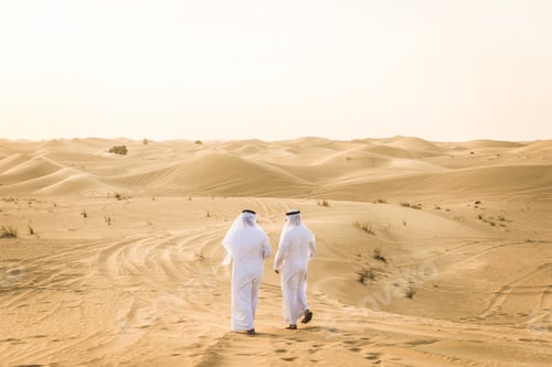 Preview: Arabic men in the desert