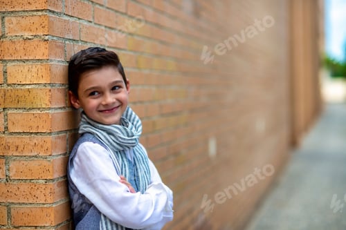 Preview: Boy model posing in formal clothes