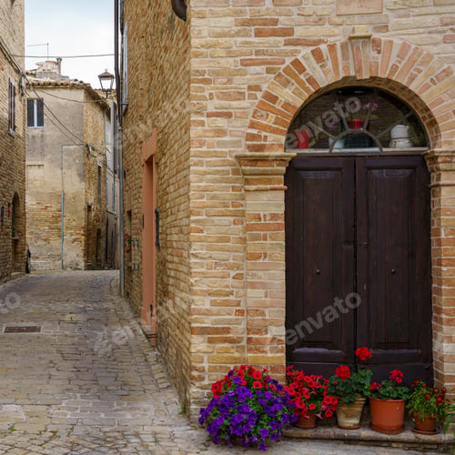 Preview: Moresco, medieval village in Fermo province, Marche, Italy