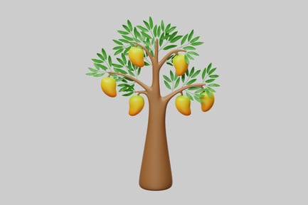 Preview: Mango tree with fruit