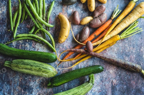 Preview: Colorful raw vegetables