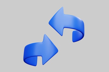 Preview: Recycle arrows blue