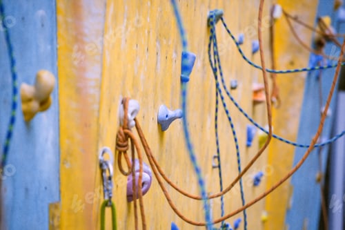 Preview: climbing wall close-up
