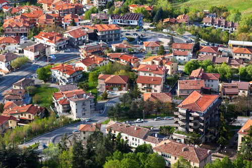 Preview: Modern San Marino Suburban districts view from above