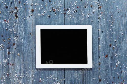 Preview: Tablet template for menu, recipe or cooking app