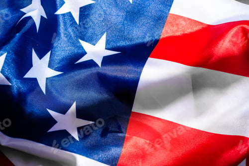 Preview: American Flag Wave Close Up for Memorial Day or 4th of July