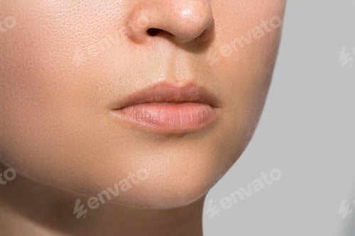 Preview: Natural female lips without makeup