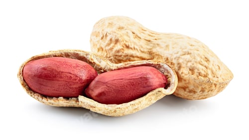 Preview: Organic Roasted Peanuts. Isolated Nut Snack. Healthy, Delicious, and Crunchy Culinary Harvest