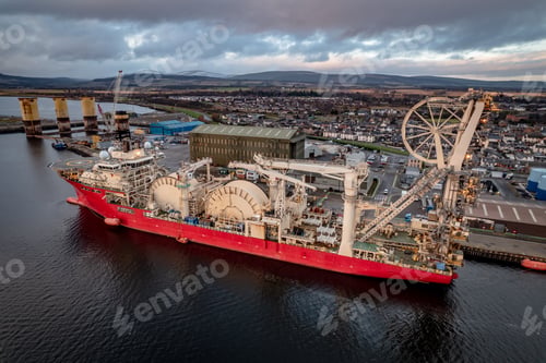 Preview: Pipe Laying Ship for the Oil and Gas Industry