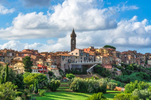 Preview: Peccioli Village Skyline with Modern Architecture, Tuscany, Italy