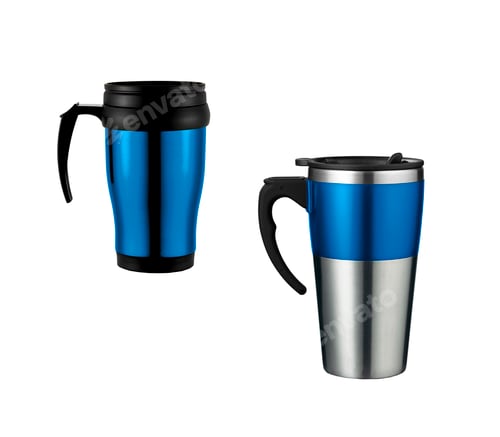 Preview: Thermos isolated on white background