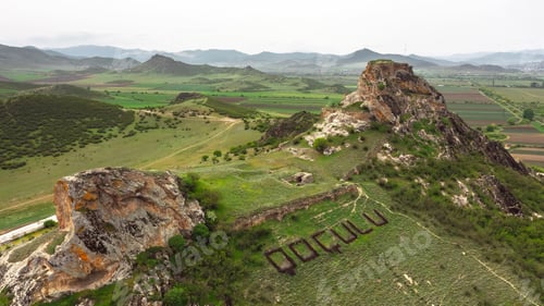 Preview: Aerial view of Chapala Fortress in Georgia