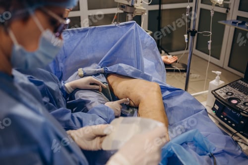 Preview: doctor t in the operating room for surgical venous vascular surgery clinic.