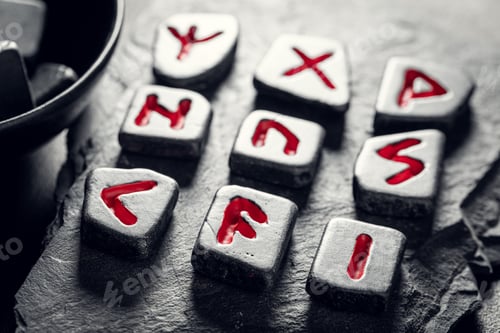 Preview: Extraordinary divination by rune stones made of Celtic language