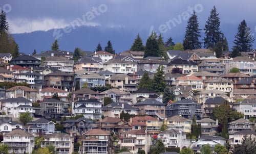 Preview: Residential homes in suburban neighborhood.