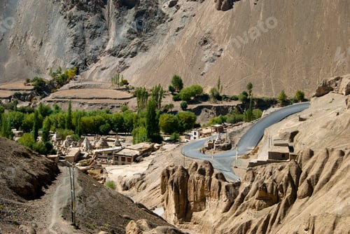 Preview: Himalayan Manali-Leh highway in Himalayas, Ladakh, India