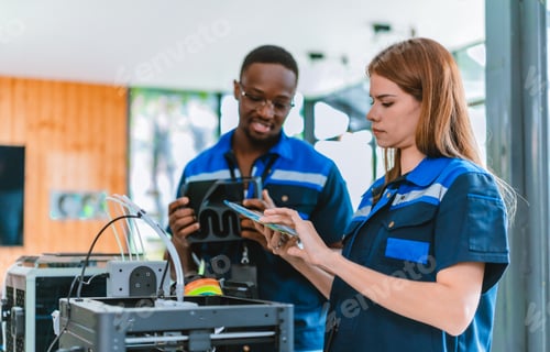Preview: Engineer Selecting Colors for 3D Printed Products