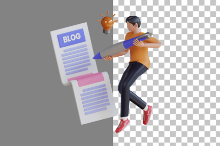 Preview: Creative Writing 3D Illustration