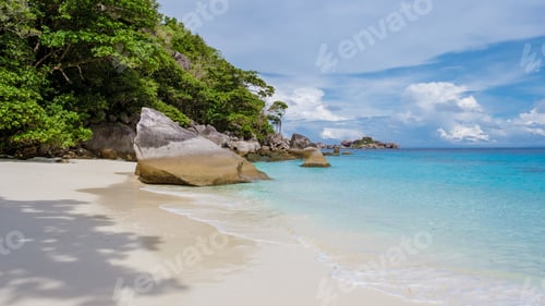 Preview: white tropical beach of the Similan Islands Thailand