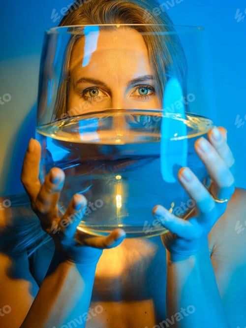 Preview: Beautiful Portrait of Sexy Young & Elegant Woman Posing for new year