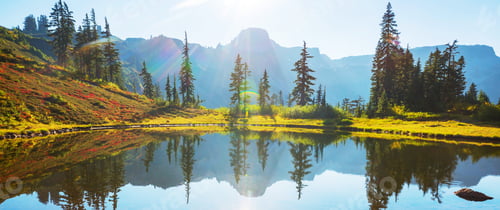 Preview: Mountains lake
