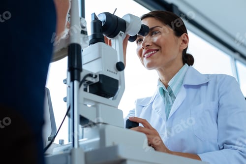 Preview: Delighted professional doctor doing her favourite job