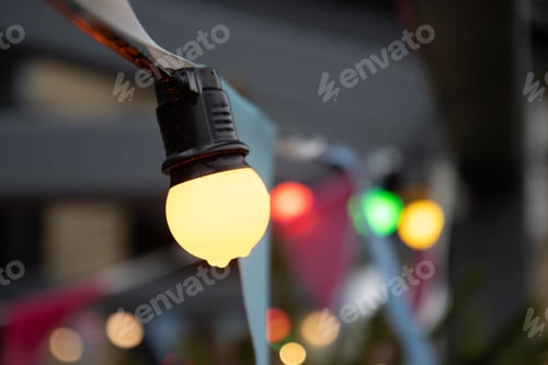 Preview: Christmas Lights Out Of Focus Background
