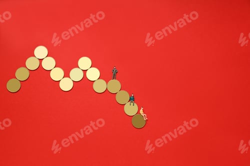 Preview: Concept of financial, economic problems and inflation, space for text