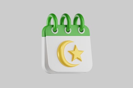 Preview: Eid holiday calendar with star