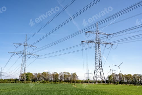 Preview: Electricity pylons and power lines