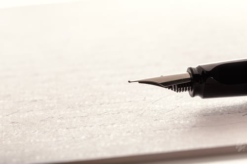 Preview: Fountain Pen on Written Page