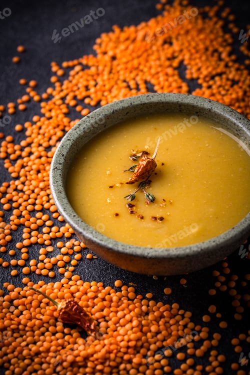 Preview: Healthy vegan lentil cream soup