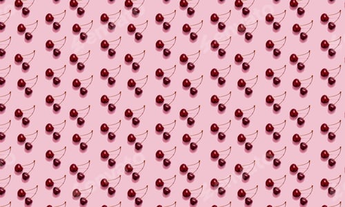 Preview: Cherry Pattern on Pink Background