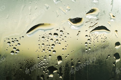 Preview: water drops on glass