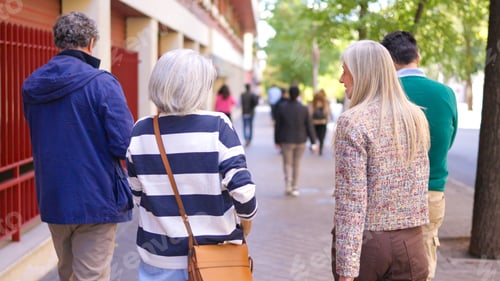 Preview: Senior people walking in the city