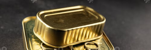 Preview: Can tin canned food fish or meat, tin can vegetable fresh delicious gourmet food background