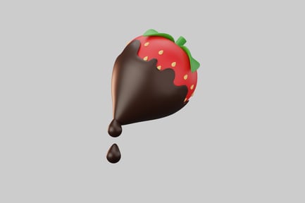 Preview: Chocolate dipped strawberry drip dessert