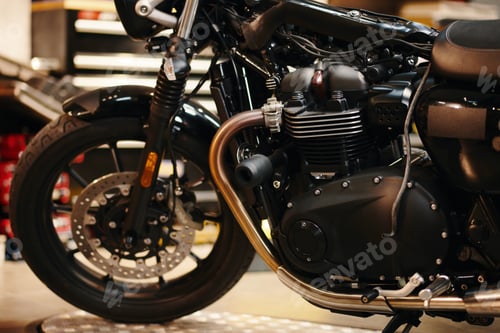 Preview: Motorcycle in Modern Garage