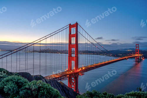 Preview: The famous Golden Gate Bridge in San Francisco