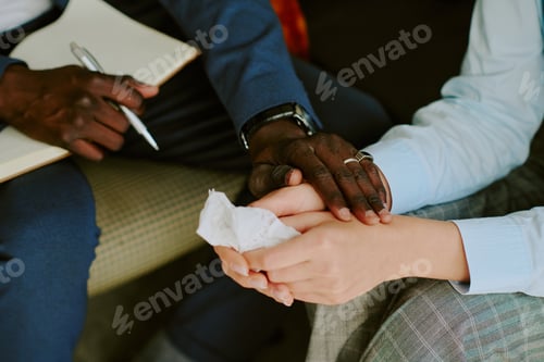 Preview: Close-Up Meeting Showing Diverse Handshake Signifying Unity
