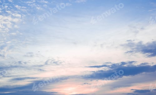 Preview: bright beautiful sunny multi-colored sky during sunset.
