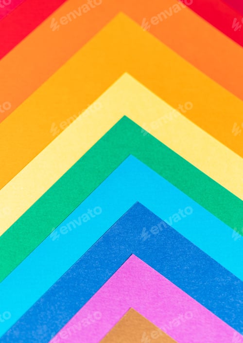 Preview: Lay flat with colorful paper