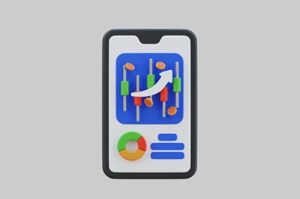 Visualização: Gráfico e análise de negócios móveis