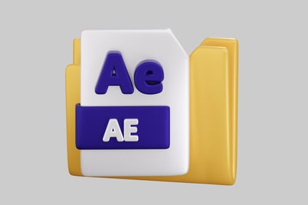 Preview: File folder with letters "Ae" and "AE"